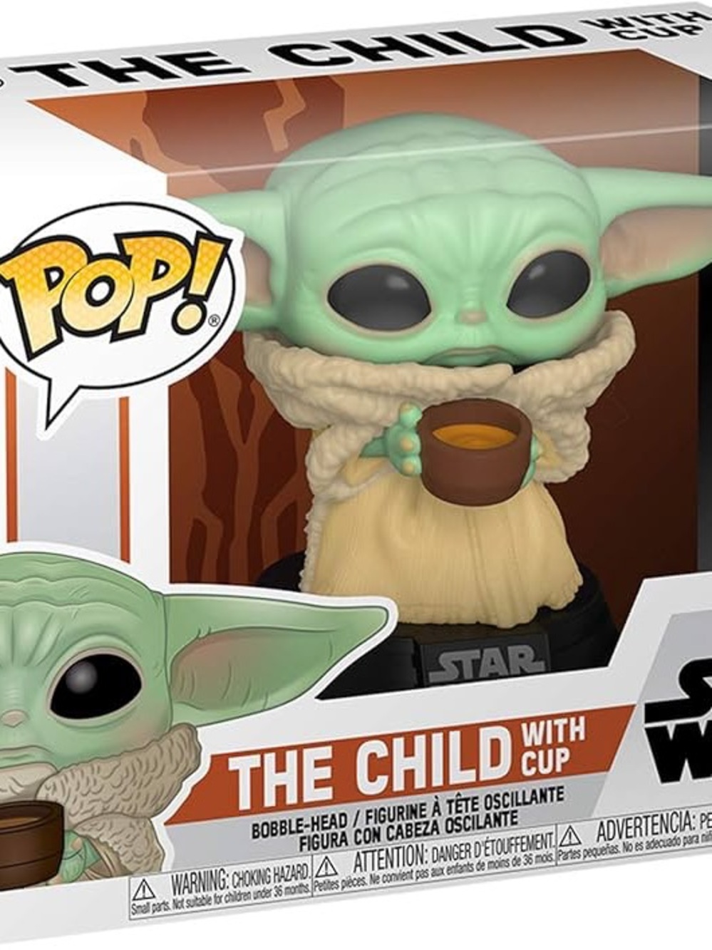 Funko Pop! The Child Grogu Vinyl Figure - Green, Tan, Brown